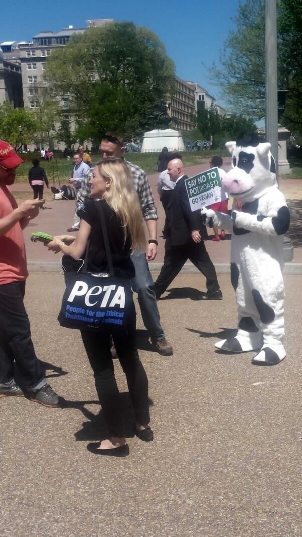 PETA at 420 demonstration in Washington, D.C.