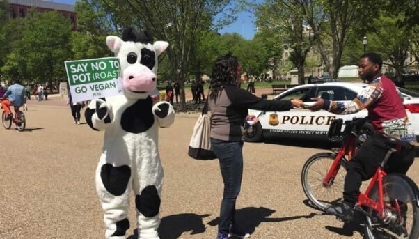 PETA at 420 demonstration in Washington, D.C.