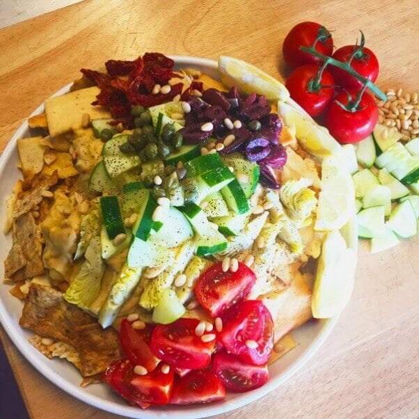 Mediterranean nachos