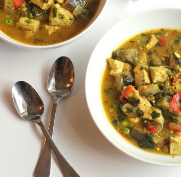 crockpot vegetable curry tofu