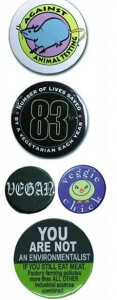 vegan essentials buttons