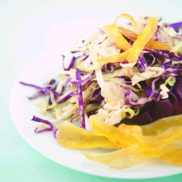 Spork Foods Jerk Coleslaw with Plantain (Vegan)