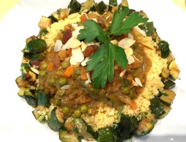 Vegan Cous Cous dish on Cruise