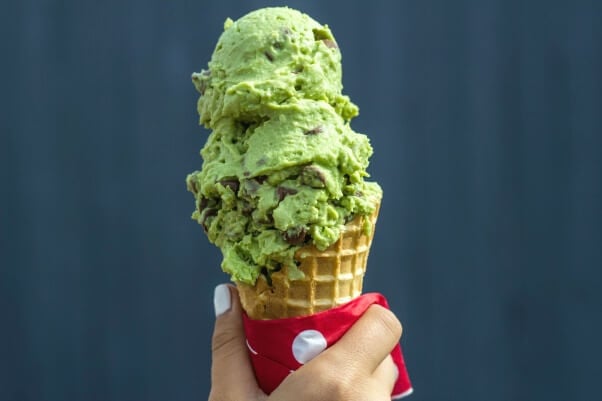 Vegan Mint Chocolate Chip Avocado Ice Cream 2