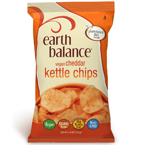 Earth Balance Vegan Cheddar Flavor Kettle Chips