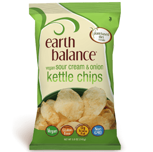 Earth Balance Vegan Sour Cream & Onion Kettle Chips
