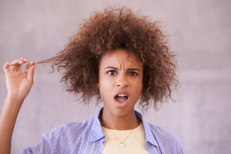 woman making a weird face