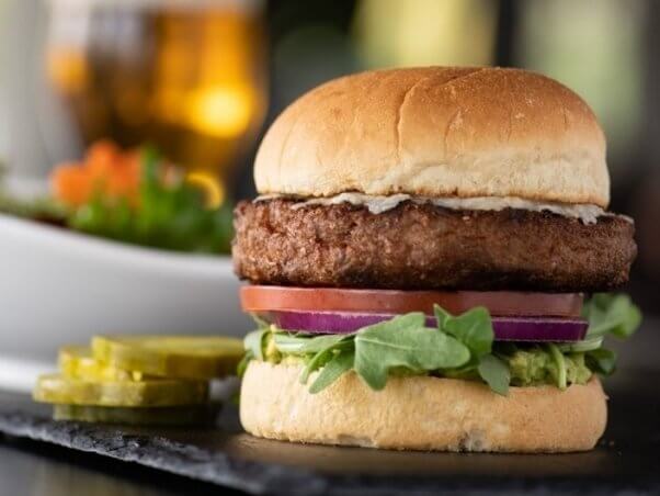 Image of the Beyond Burger from Yard House