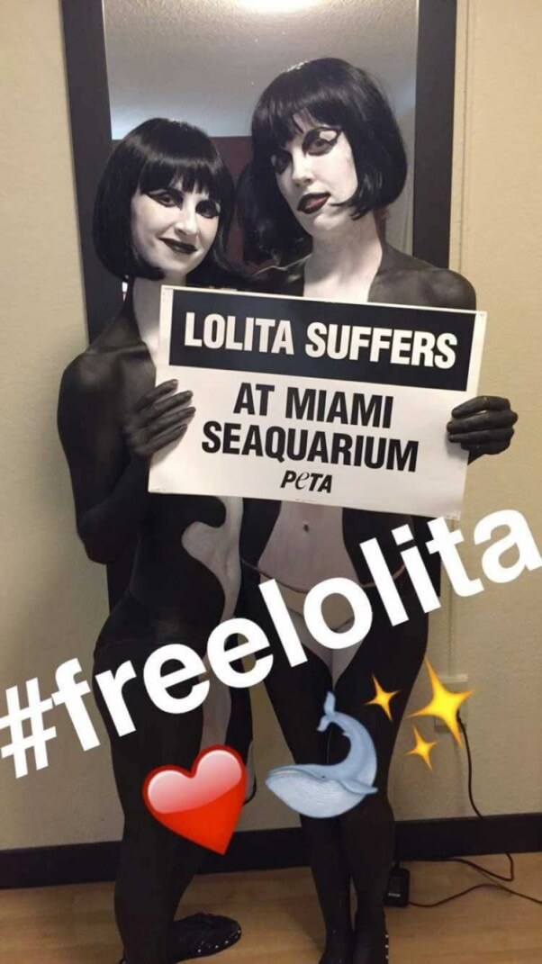 Lolita protest at Miami Airport