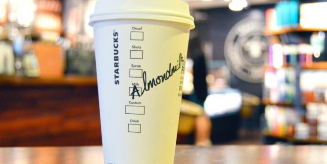You Asked, Starbucks Listened—Almond Milk Announced Nationwide