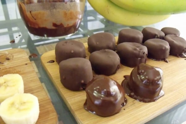 chocolate-banana-bites