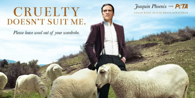 Joaquin Phoenix in Anti Wool Ad