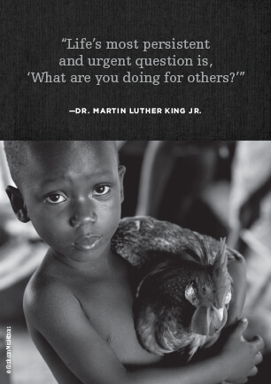 Martin Luther King, Jr. postcard