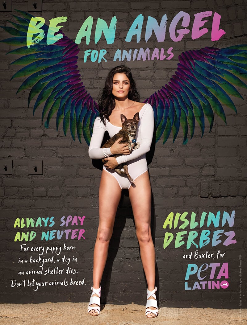 hispanic heritage month latine celebs aislinn derbez for peta