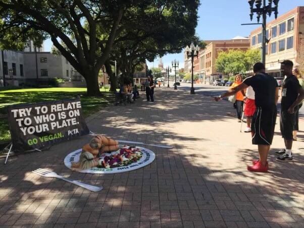 World Vegetarian Day demo in Shreveport