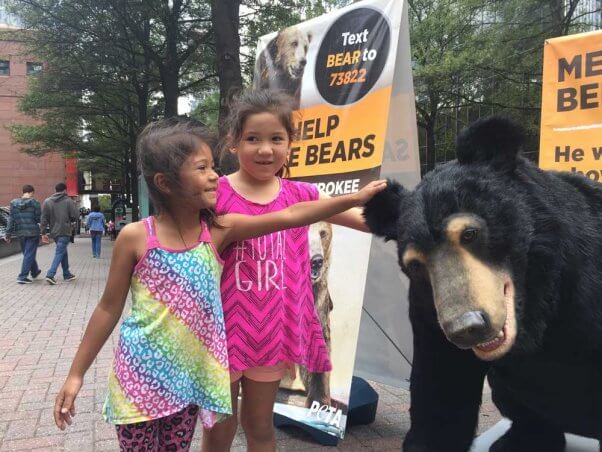 bernard-bear-with-two-girls