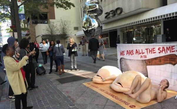 "We Are All The Same" demo in Atlanta, Georgia