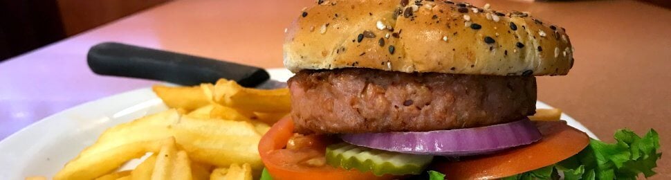 vegan burger beyond from denny's