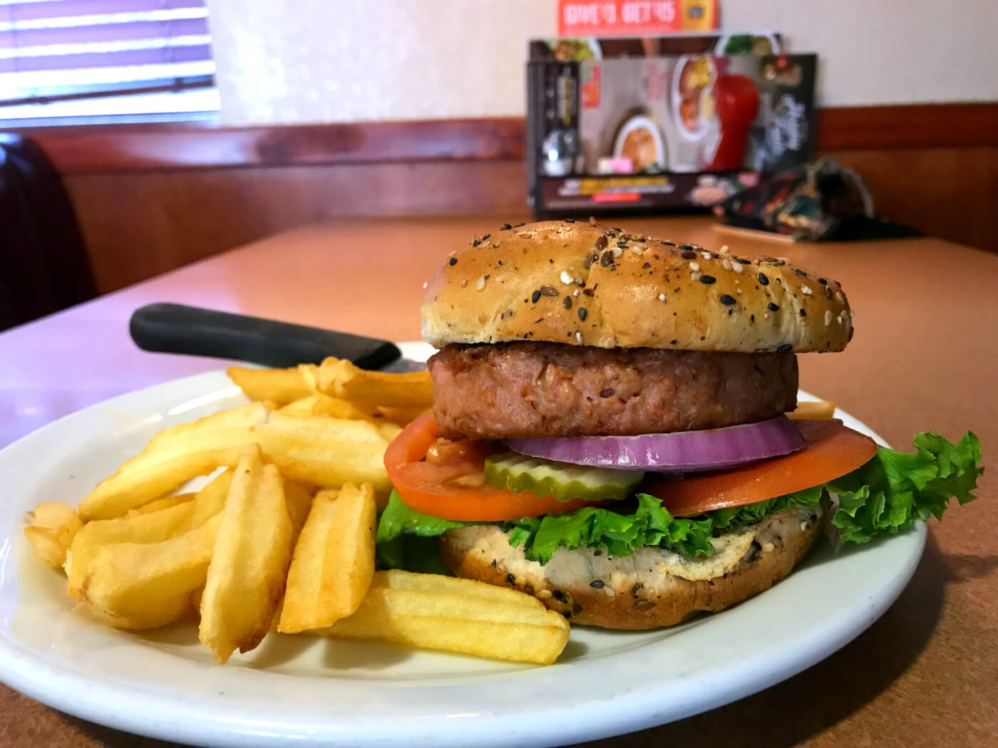 Burgers for lunch at Denny's – America's Diner - Orange County guide for  families