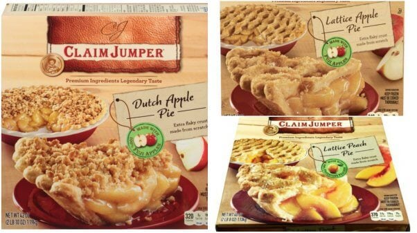 vegan frozen food: claim jumper pies