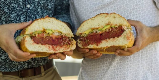 You May Lose Your Mind When You See This Giant Vegan Burger