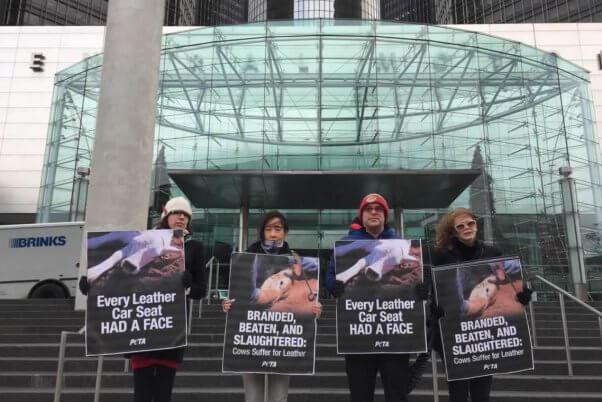 PETA demo at General Motors Headquarters