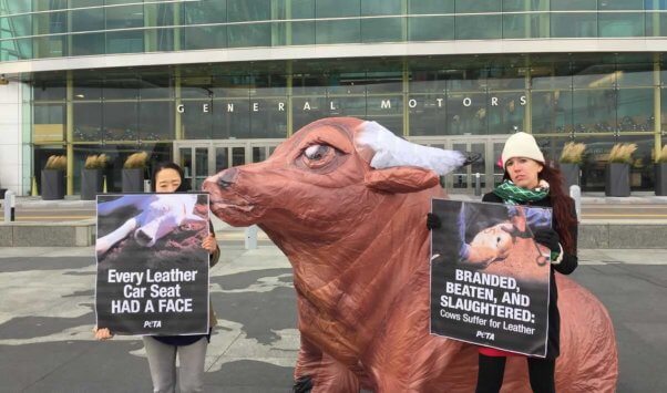 PETA demo at General Motors Headquarters