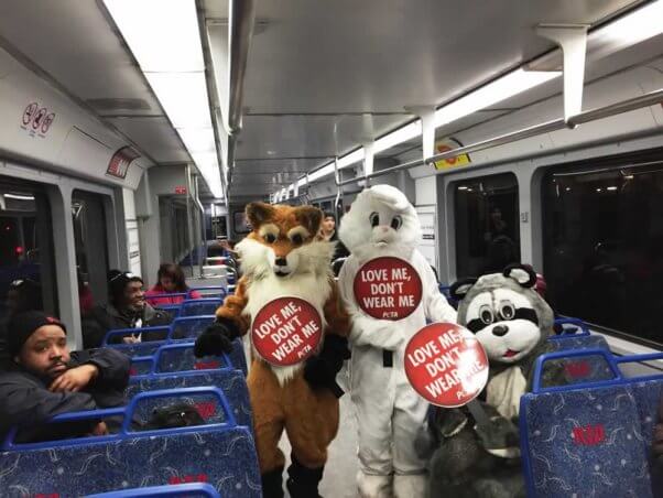 PETA mascots in Cleveland