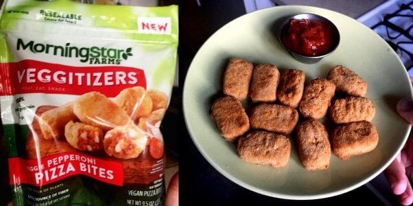 morningstar farms vegan pepperoni pizza bites