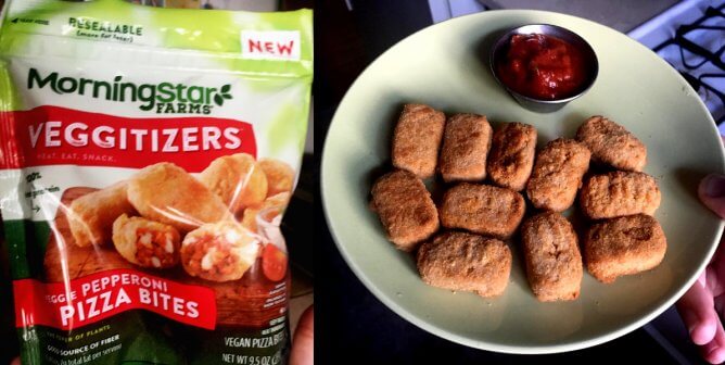 morningstar farms vegan pepperoni pizza bites