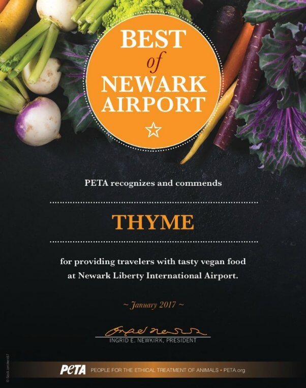 Hungry Travelers Treated to Vegan Fare at Newark Airport