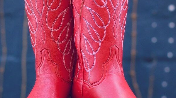 vegan leather cowgirl boots