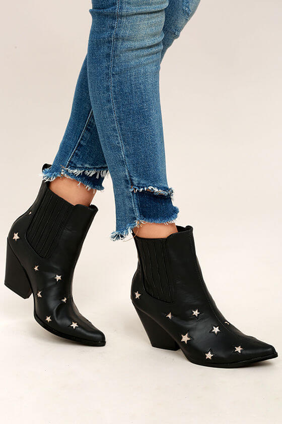 vegan leather cowgirl boots