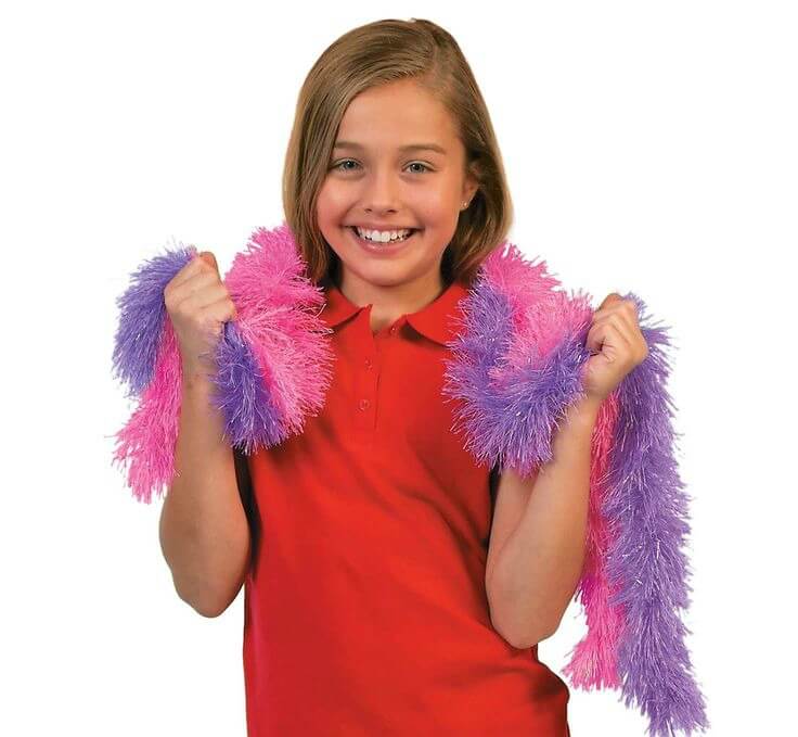 How would one go about rigging a feather boa around her neck? : r