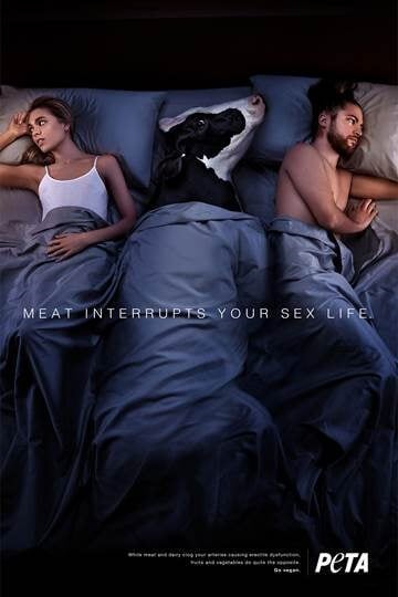 Meat Interrupts Your Sex Life! PETA Billboards Warn Drivers photo image