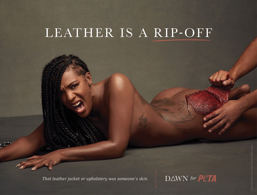Dawn, leather billboard