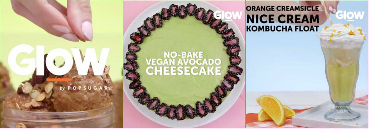 popsugar vegan dessert recipe video collage