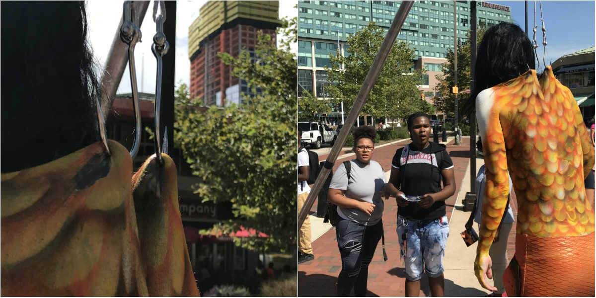 Her Pierced Skin Hanging From Hooks, PETA 'Mermaid' Makes Waves