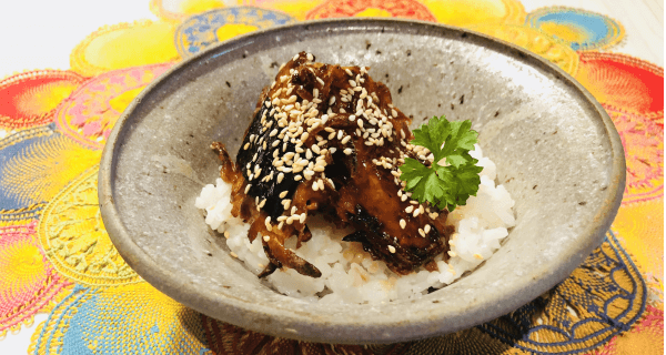 sweet potato unagi vegan sushi