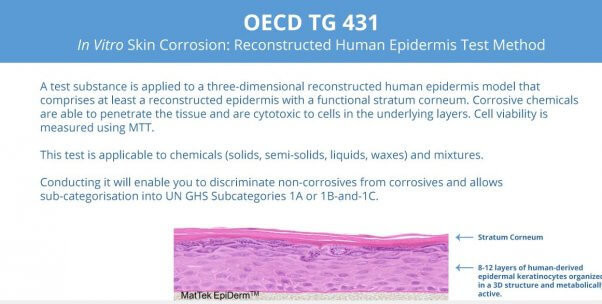 pisc, online training tool for in vitro testing, human skin cell testing, corrosion and irritation tests