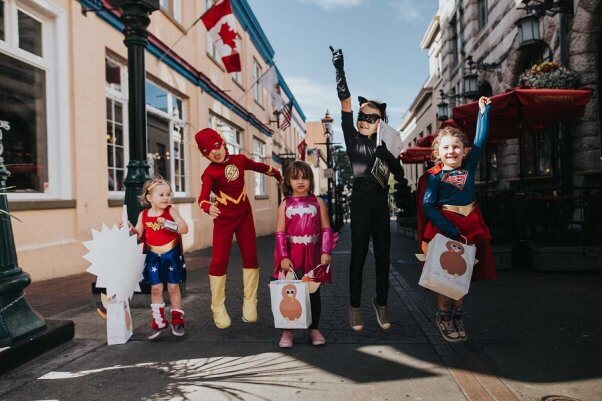 superheroes, kid demo, thanksgiving, turkeys