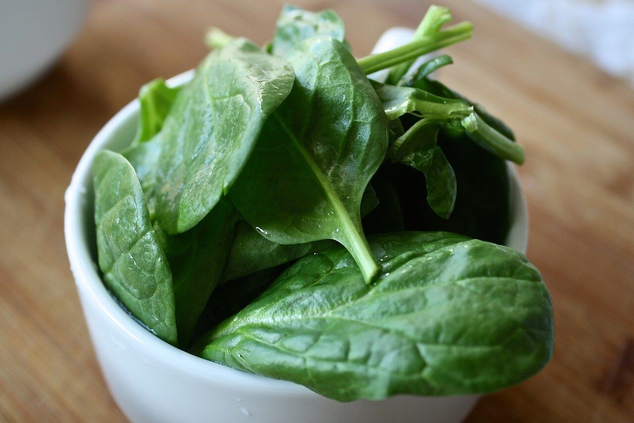 bowl of spinach