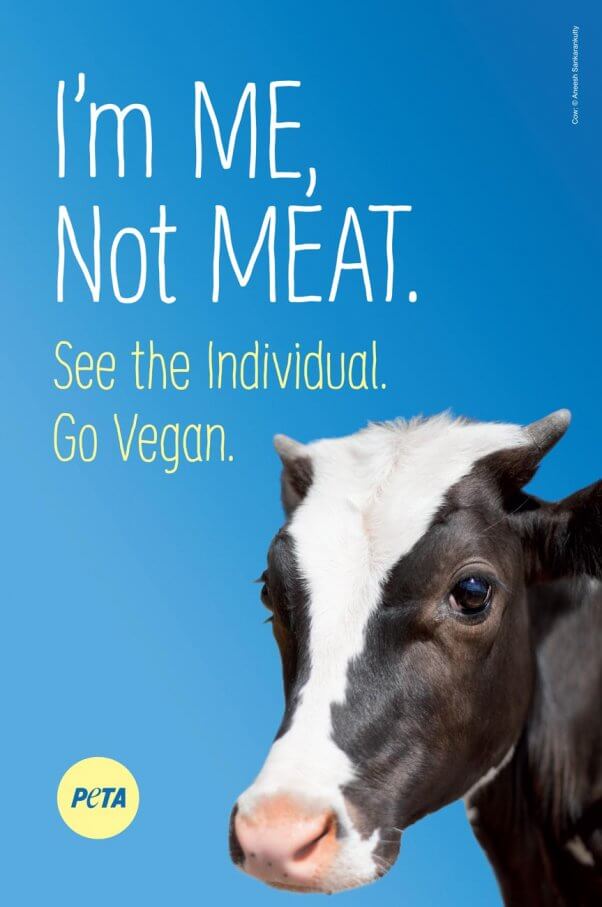 PETA Holiday Ad Blitz: I'm Me, Not Meat Cow Ad