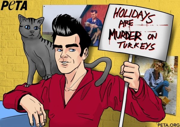 morrissey thanksgiving ad flier, holidays are murder on turkeys