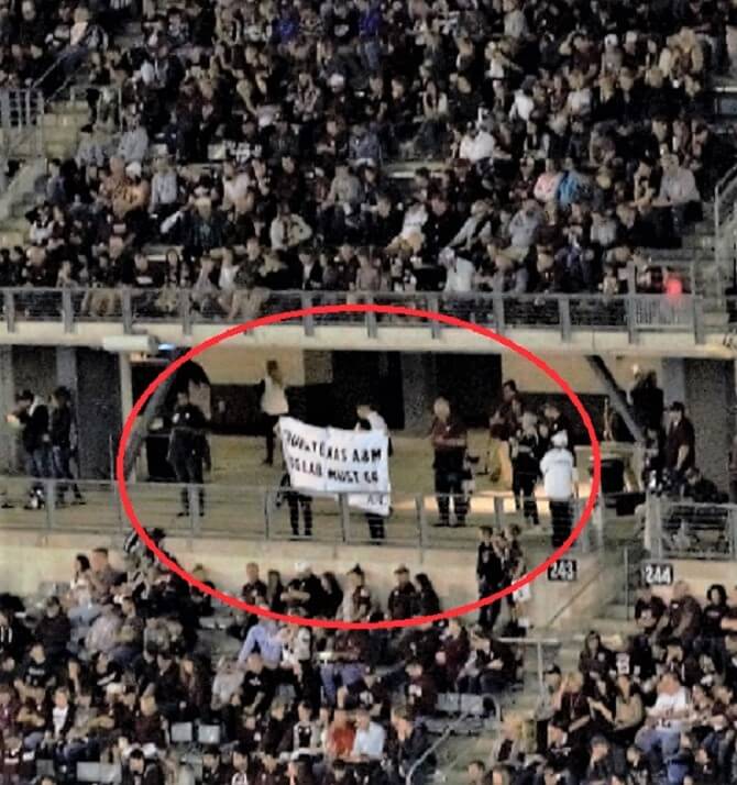 Activists Bring Protest Against TAMU Dog Experiments to the Gridiron