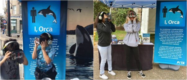 people try out PETA