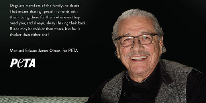 hispanic heritage month celebs for peta edward james olmos