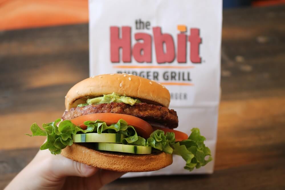 The Habit Burger Grill vegan burger
