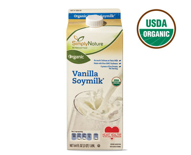 simplynature vanilla soymilk -- vegan products at aldi