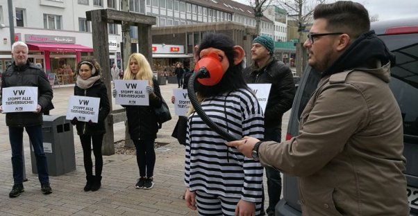volkswagen inhalation experiment protest